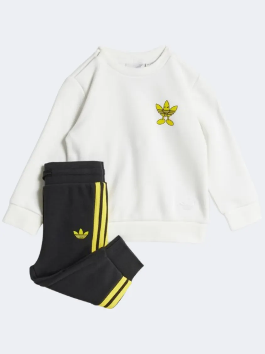 Adidas Originals X Smiley World Crew Baby Boys Original Set White/Black