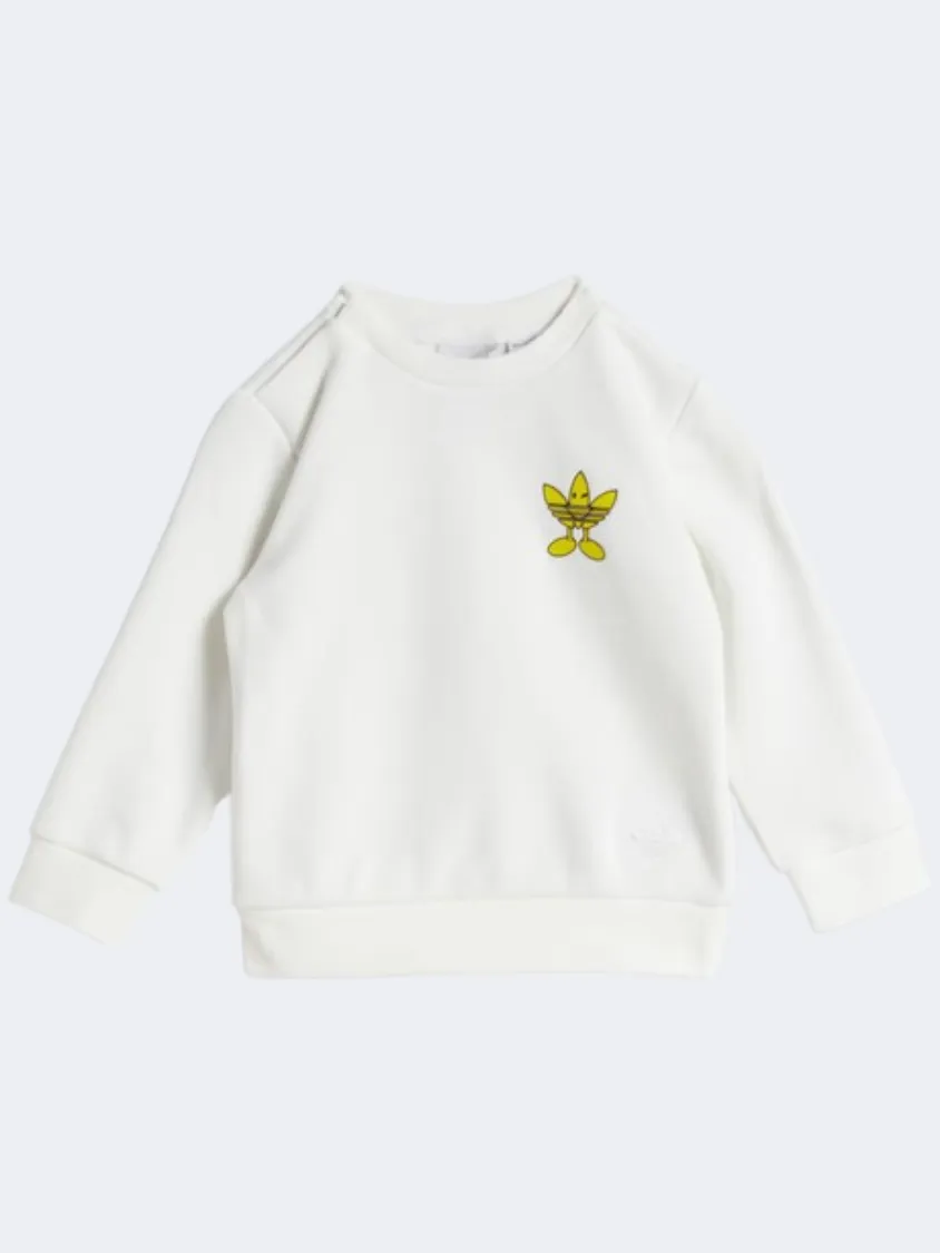Adidas Originals X Smiley World Crew Baby Boys Original Set White/Black