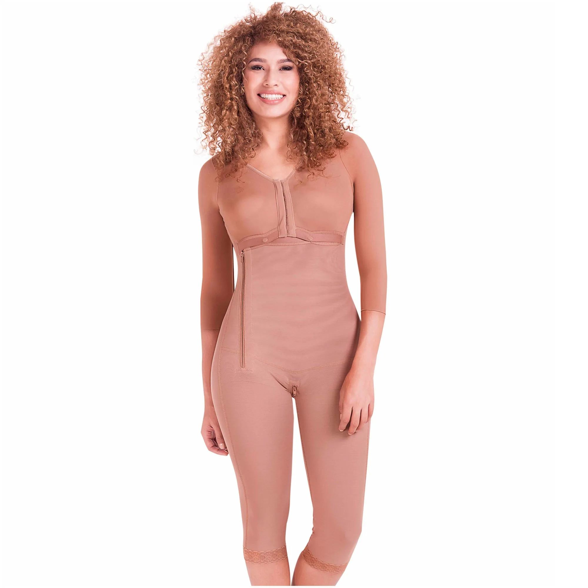 Arm & Thigh Liposuction (360) Post-Surgery Faja with Medium compression, Built-in bra & High back MariaE 9292