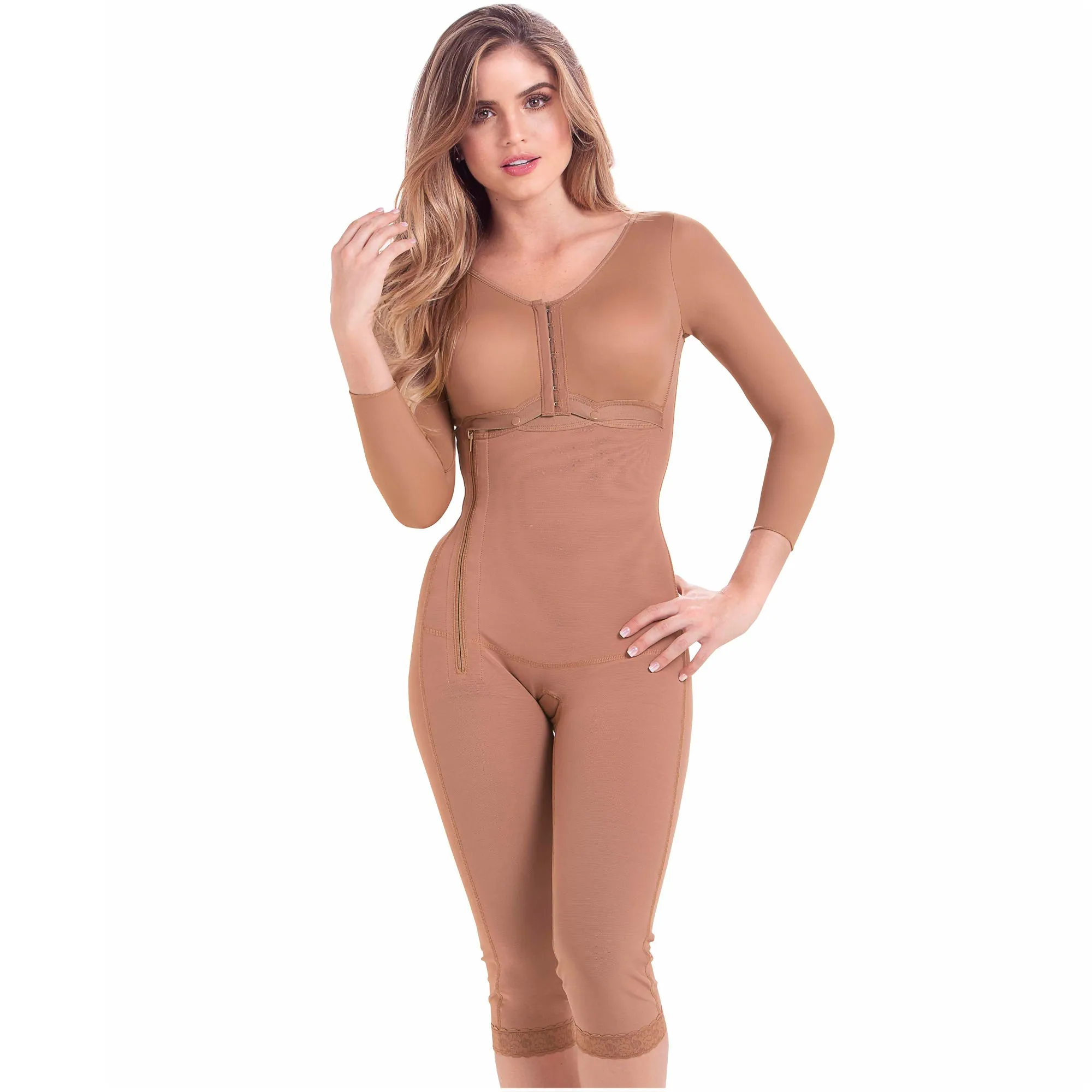 Arm & Thigh Liposuction (360) Post-Surgery Faja with Medium compression, Built-in bra & High back MariaE 9292