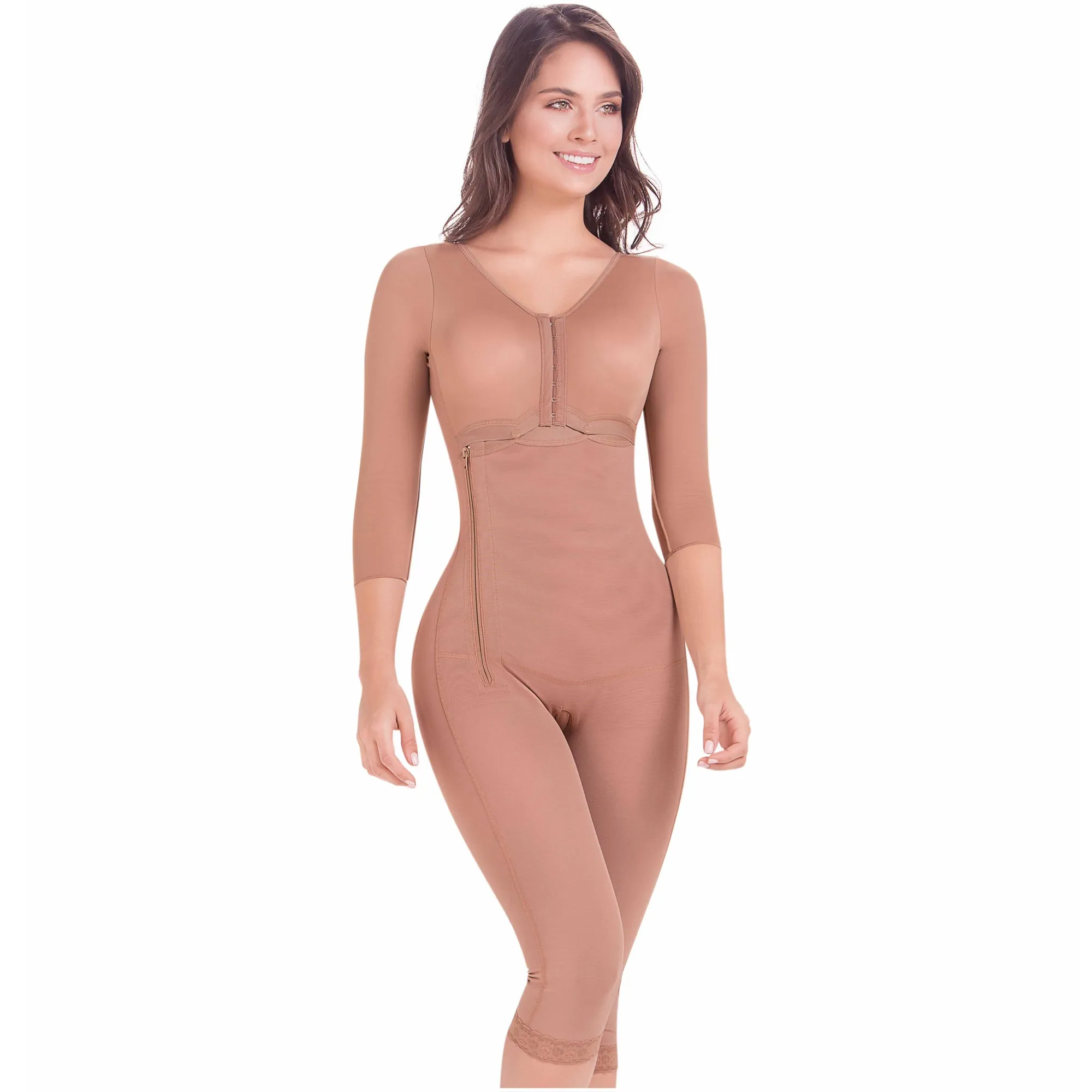 Arm & Thigh Liposuction (360) Post-Surgery Faja with Medium compression, Built-in bra & High back MariaE 9292