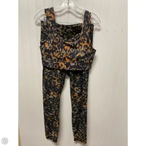 Athletic Pants 2pc By Fabletics In Animal Print, Size: L