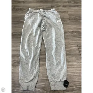 Athletic Pants By Nike In Grey, Size: S