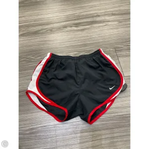 Athletic Shorts By Nike In Black & Red, Size: S