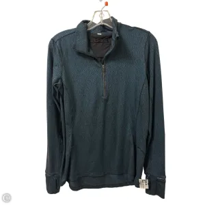 Athletic Top Long Sleeve Collar By Lululemon In Teal, Size: M