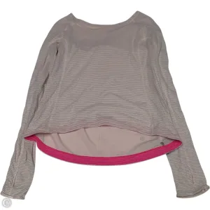 Athletic Top Long Sleeve Crewneck By Lululemon In Pink, Size: S