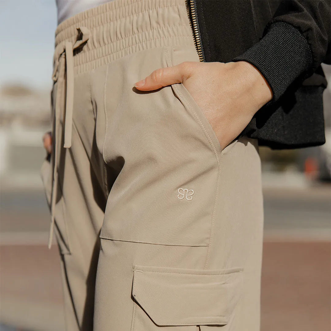 Audrey Cargo Trouser, Cobblestone