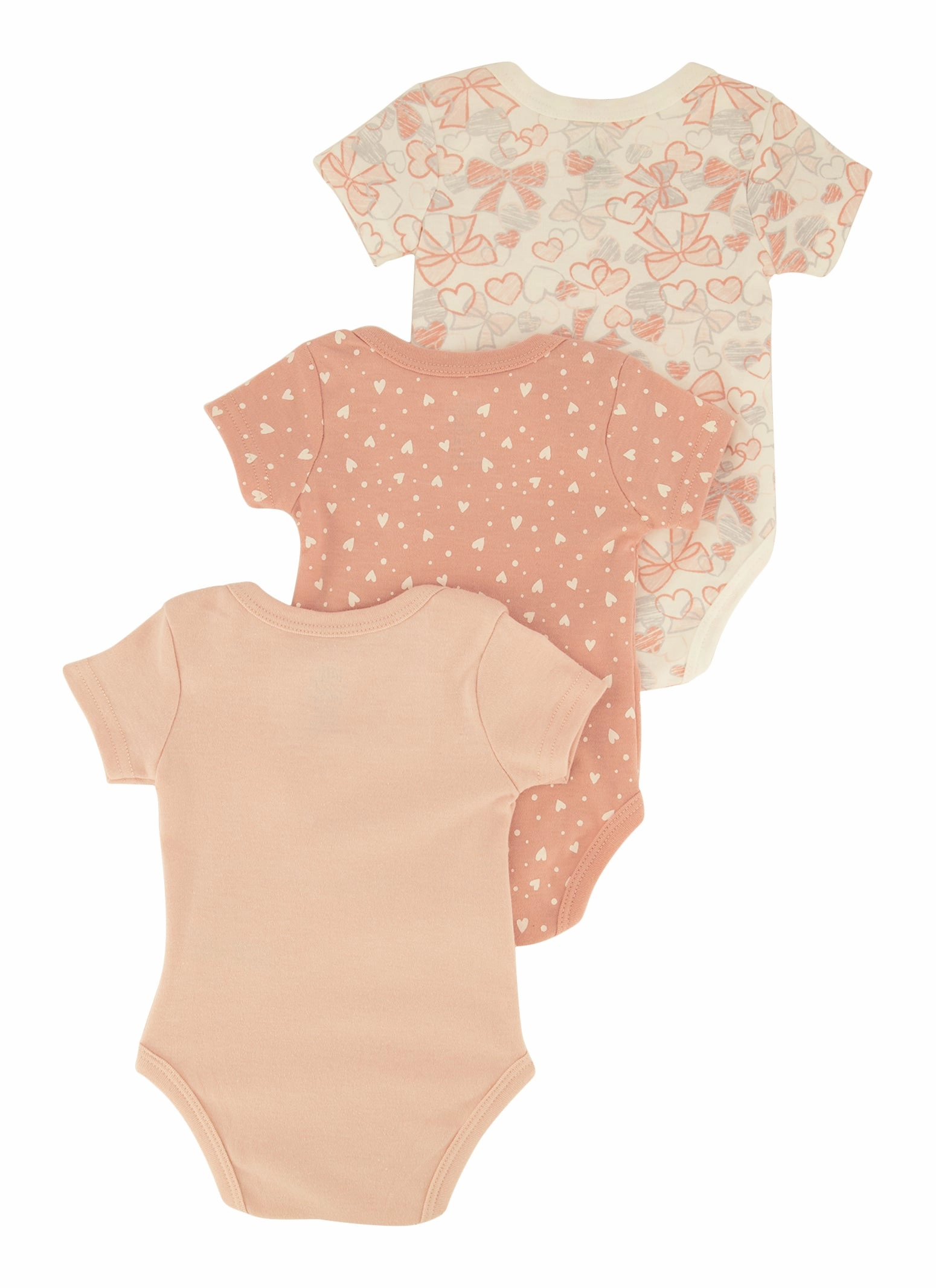 Baby Girls 0-9M Little One Bear Graphic Bodysuits 3 Pack
