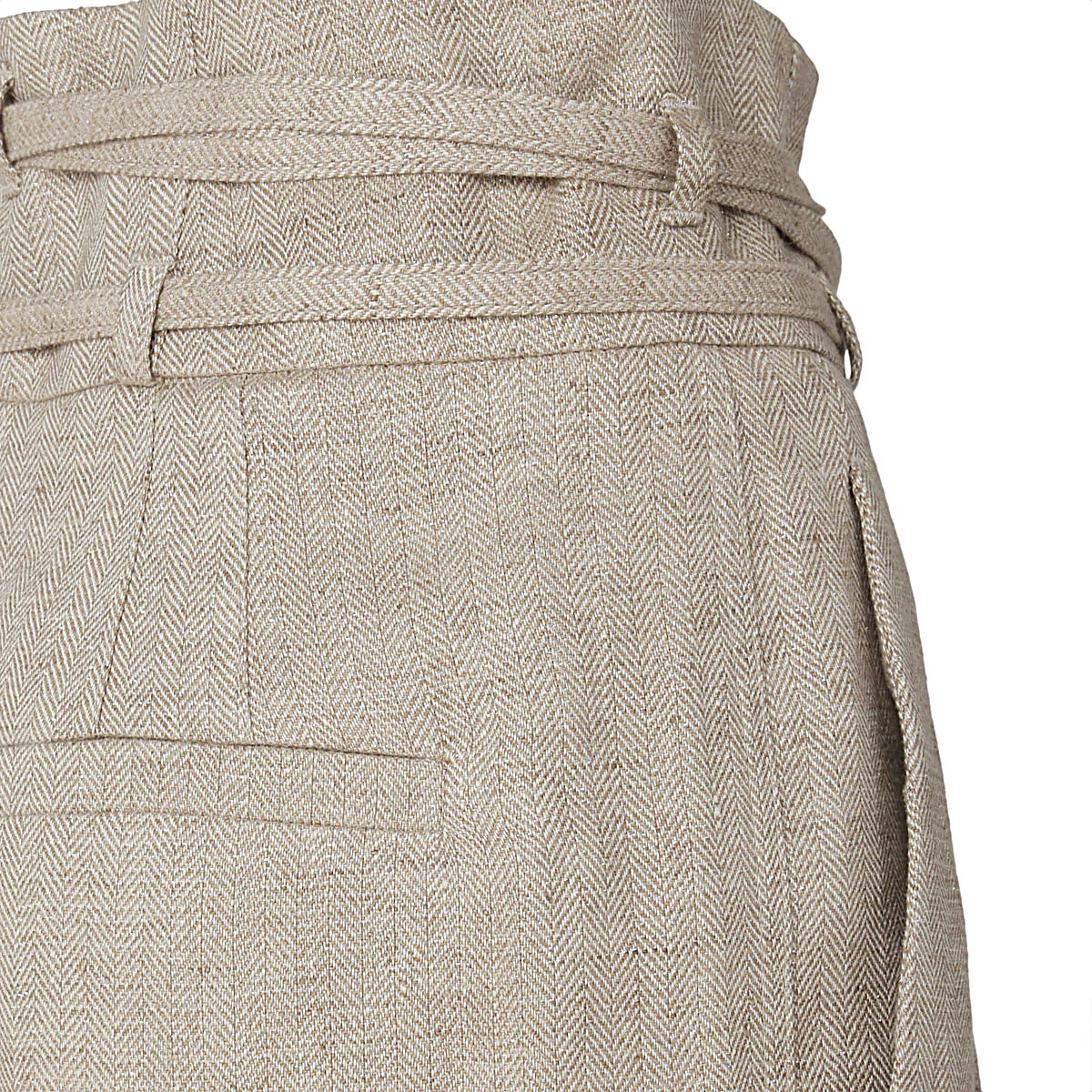 Brunello Cucinelli High-Waisted Straight Leg Pants