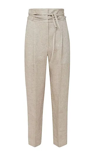Brunello Cucinelli High-Waisted Straight Leg Pants