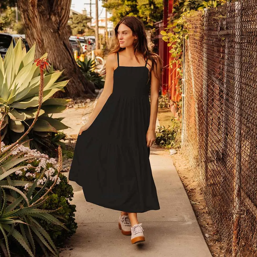Cabo Midi Dress, Black