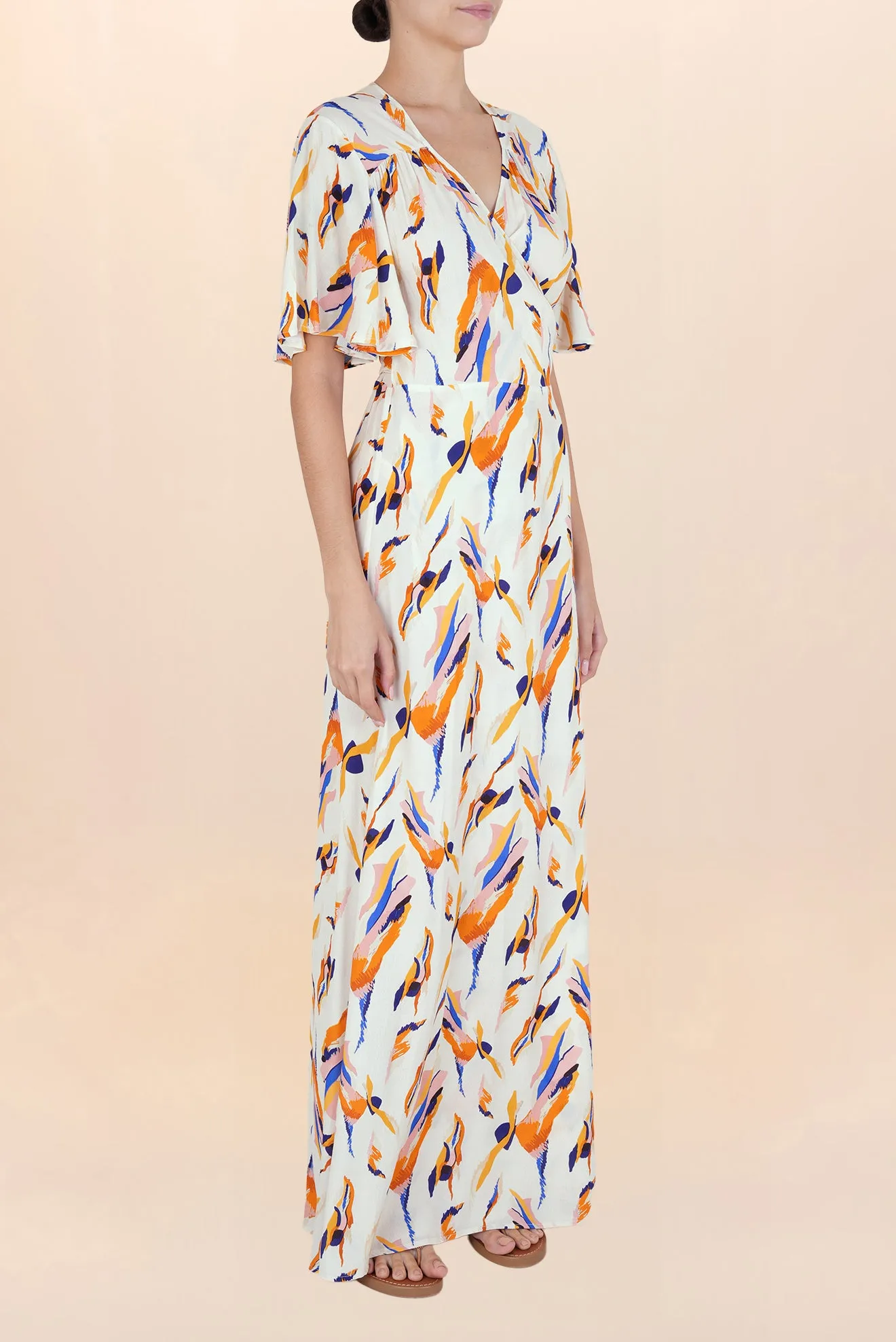 Calais Long Wrap Dress