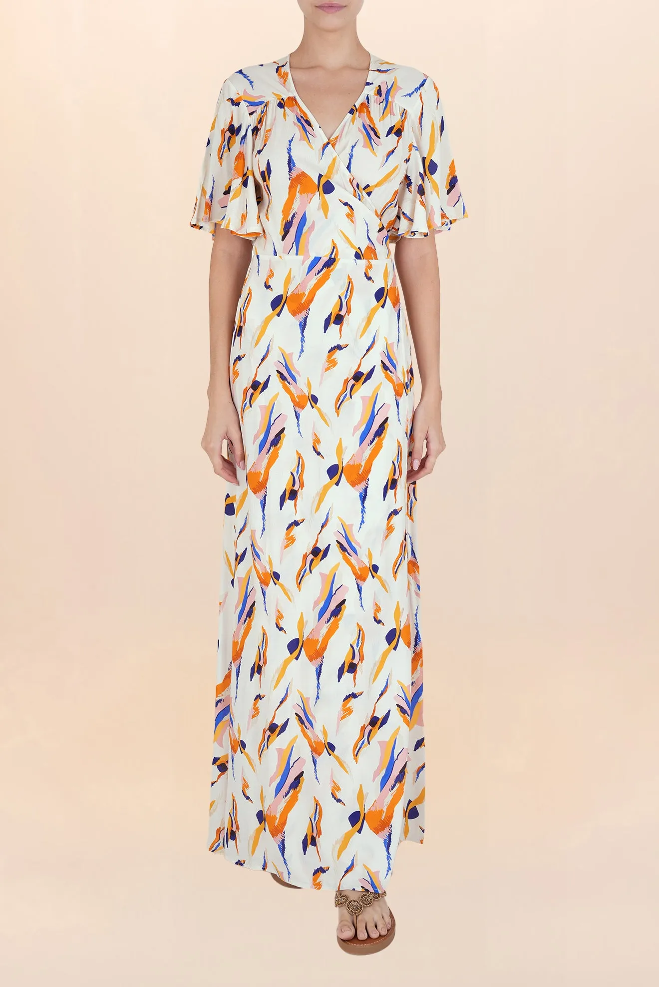 Calais Long Wrap Dress