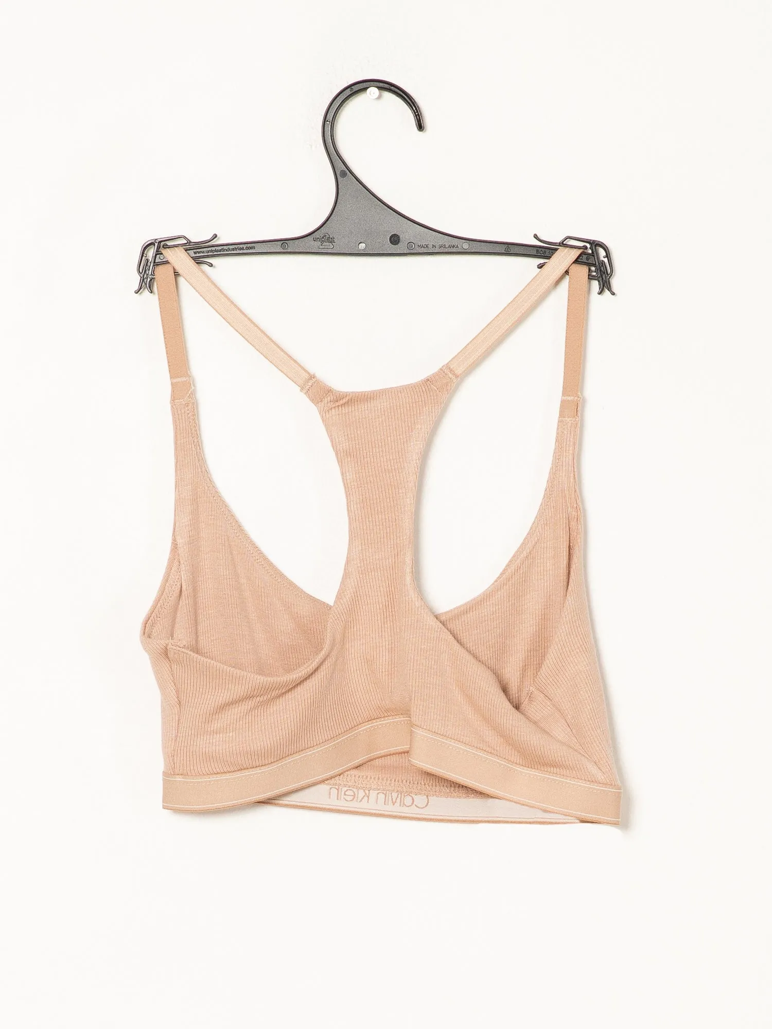 CALVIN KLEIN PURE RIBBED BRA  - CLEARANCE