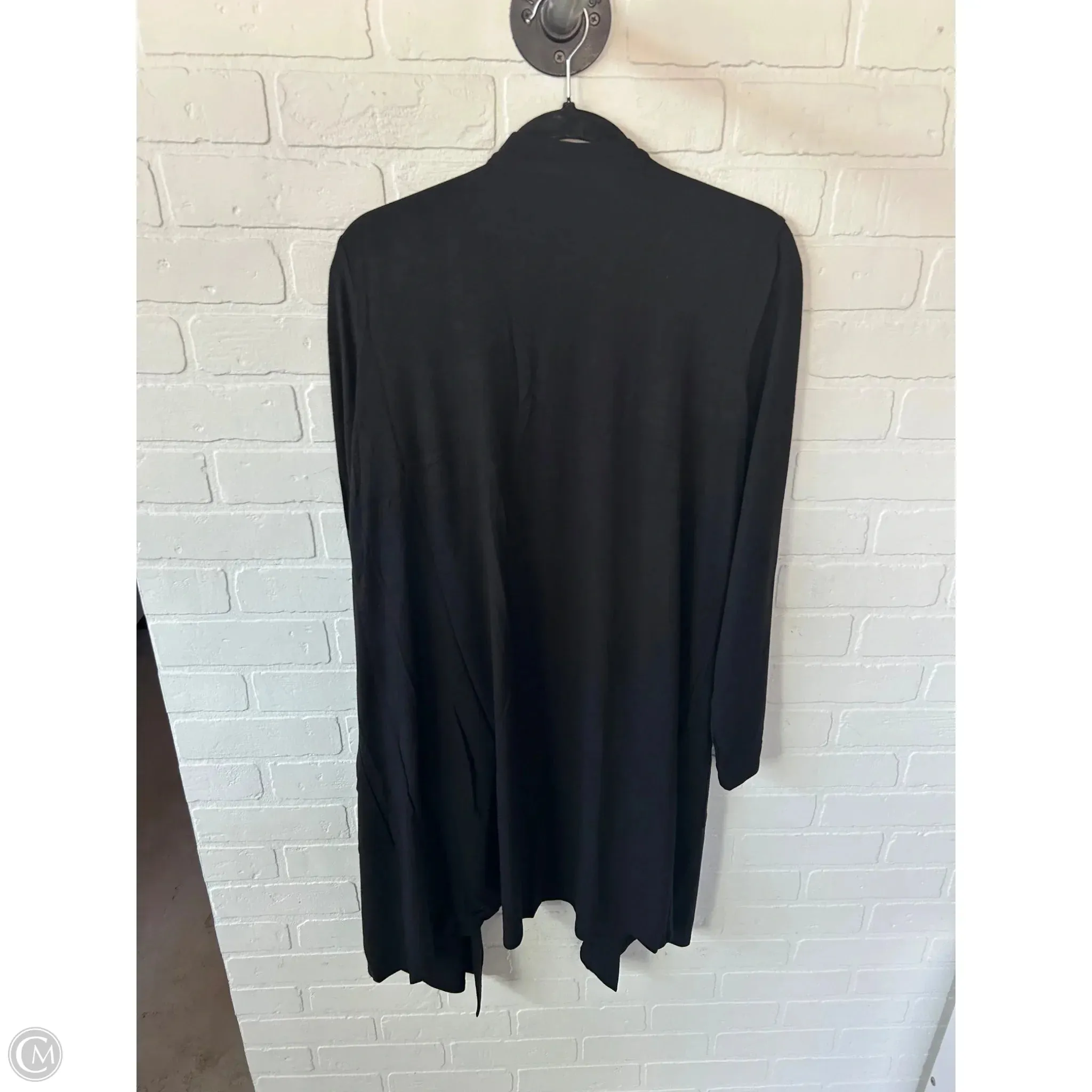Cardigan By Zenana Outfitters In Black, Size: 1x