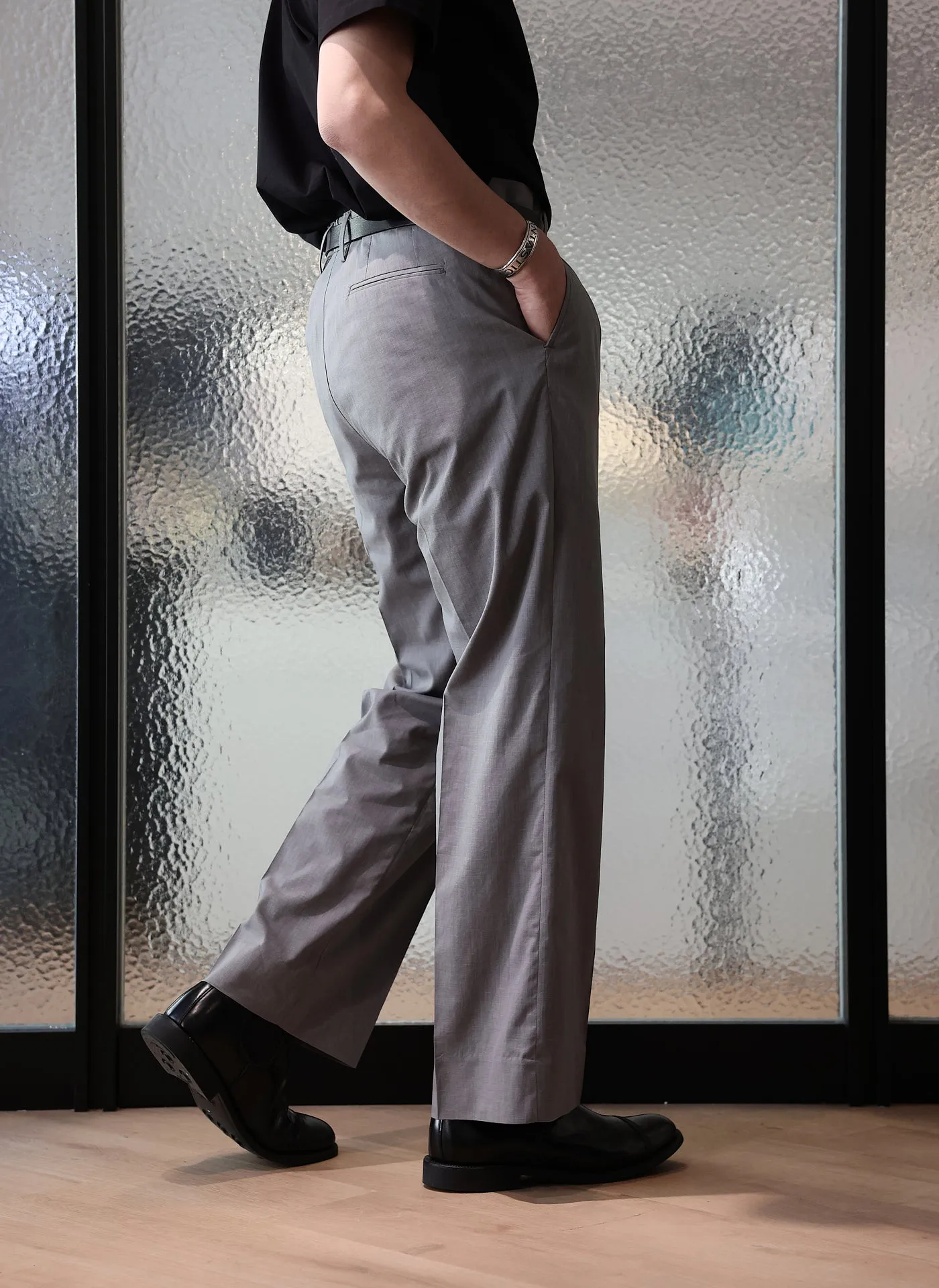 Coolmax Polyester Ramie Construction Suit Pants