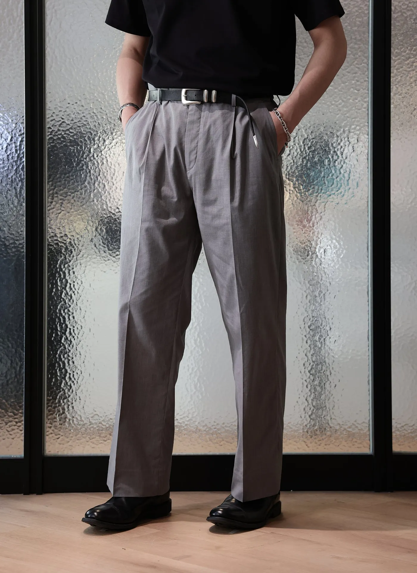 Coolmax Polyester Ramie Construction Suit Pants