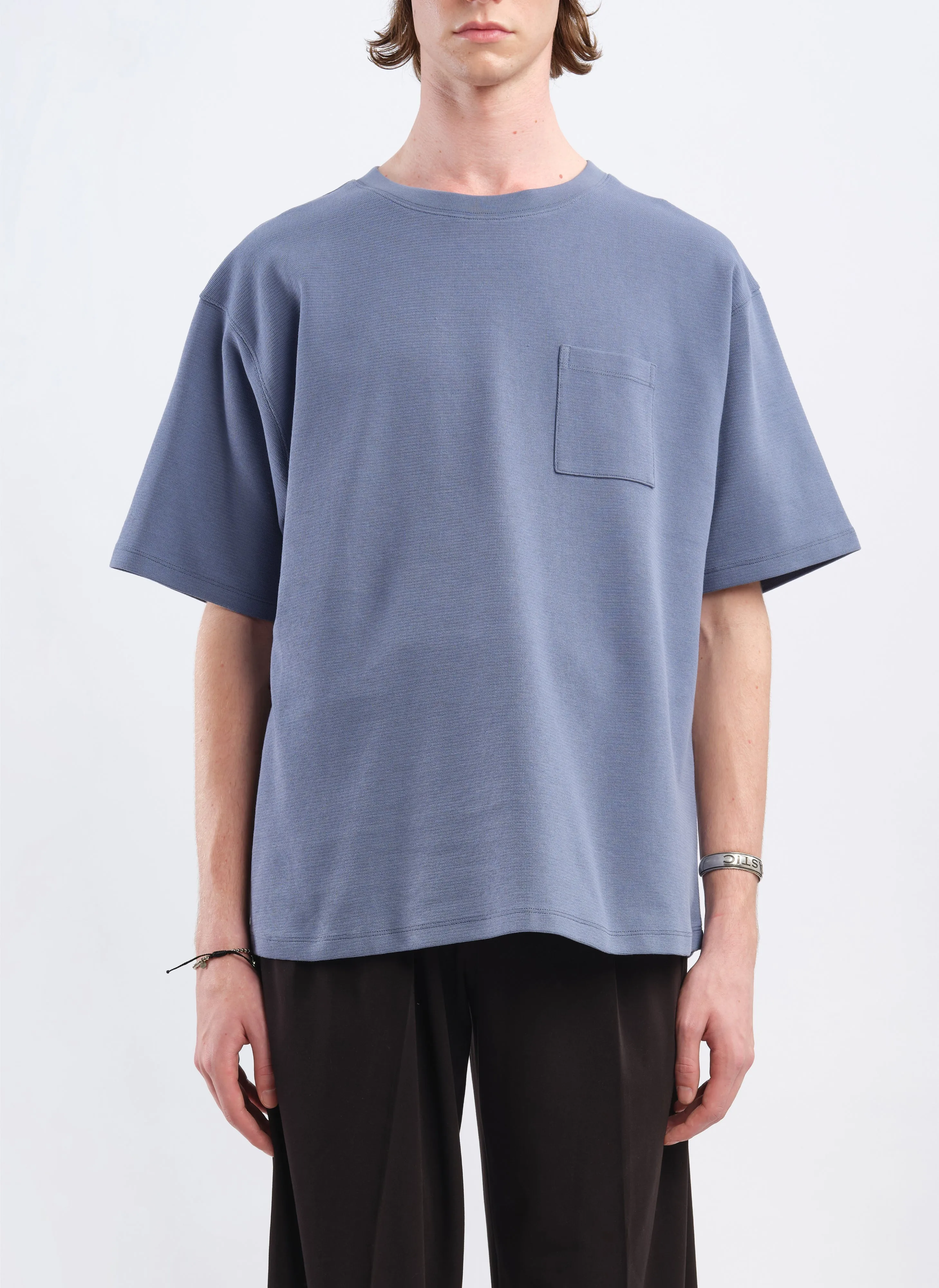 Cotton Rib Short Sleeves Top