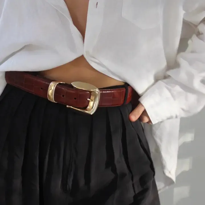 DELANEY BELT- BROWN