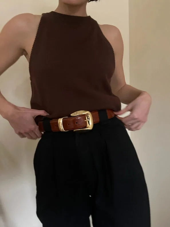 DELANEY BELT- BROWN