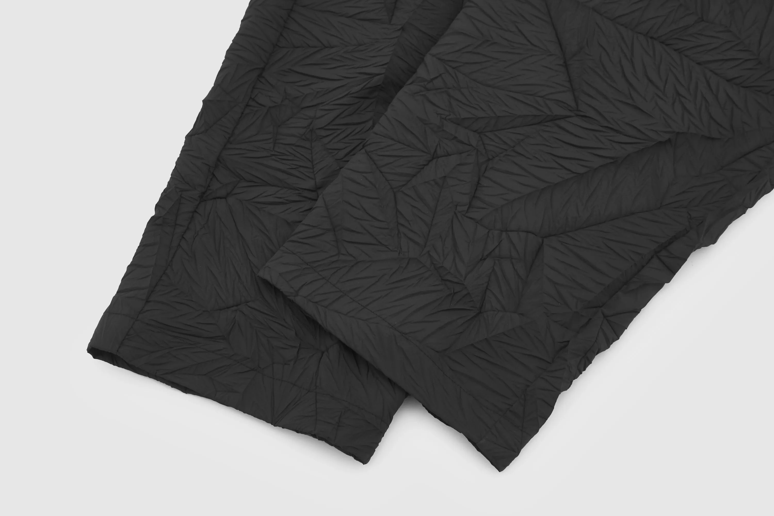 Distort Pleats Polyester Easy Pants
