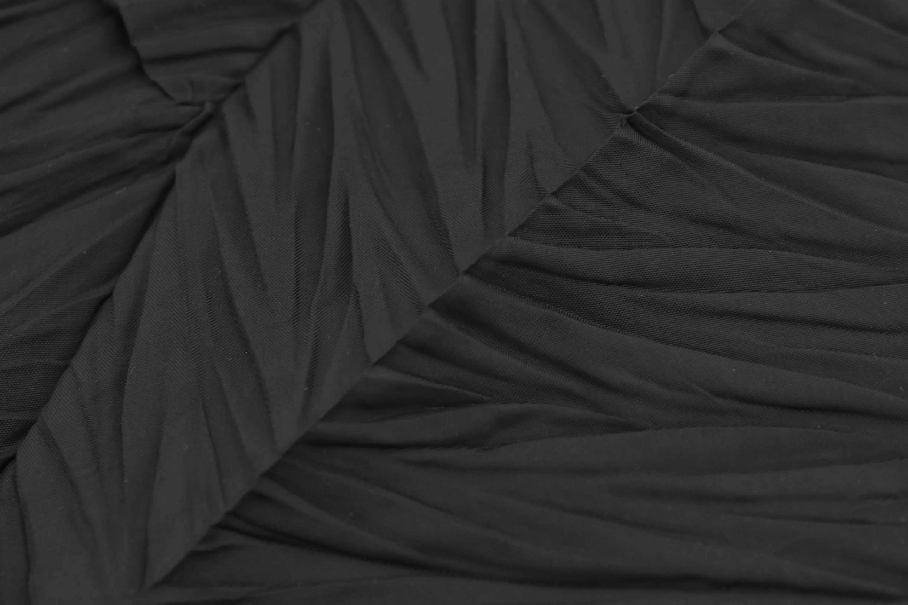 Distort Pleats Polyester Easy Pants