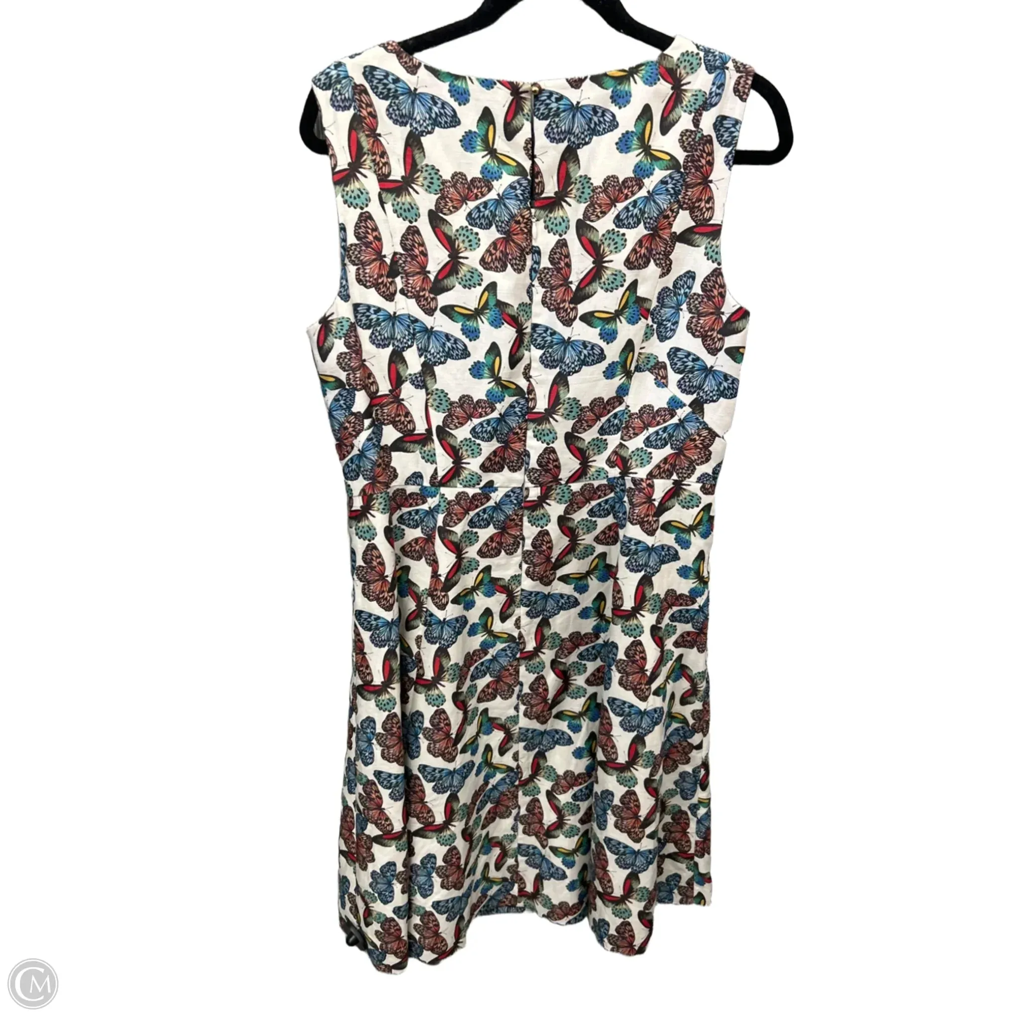 Dress Casual Midi By Talbots In Multi-colored, Size: L