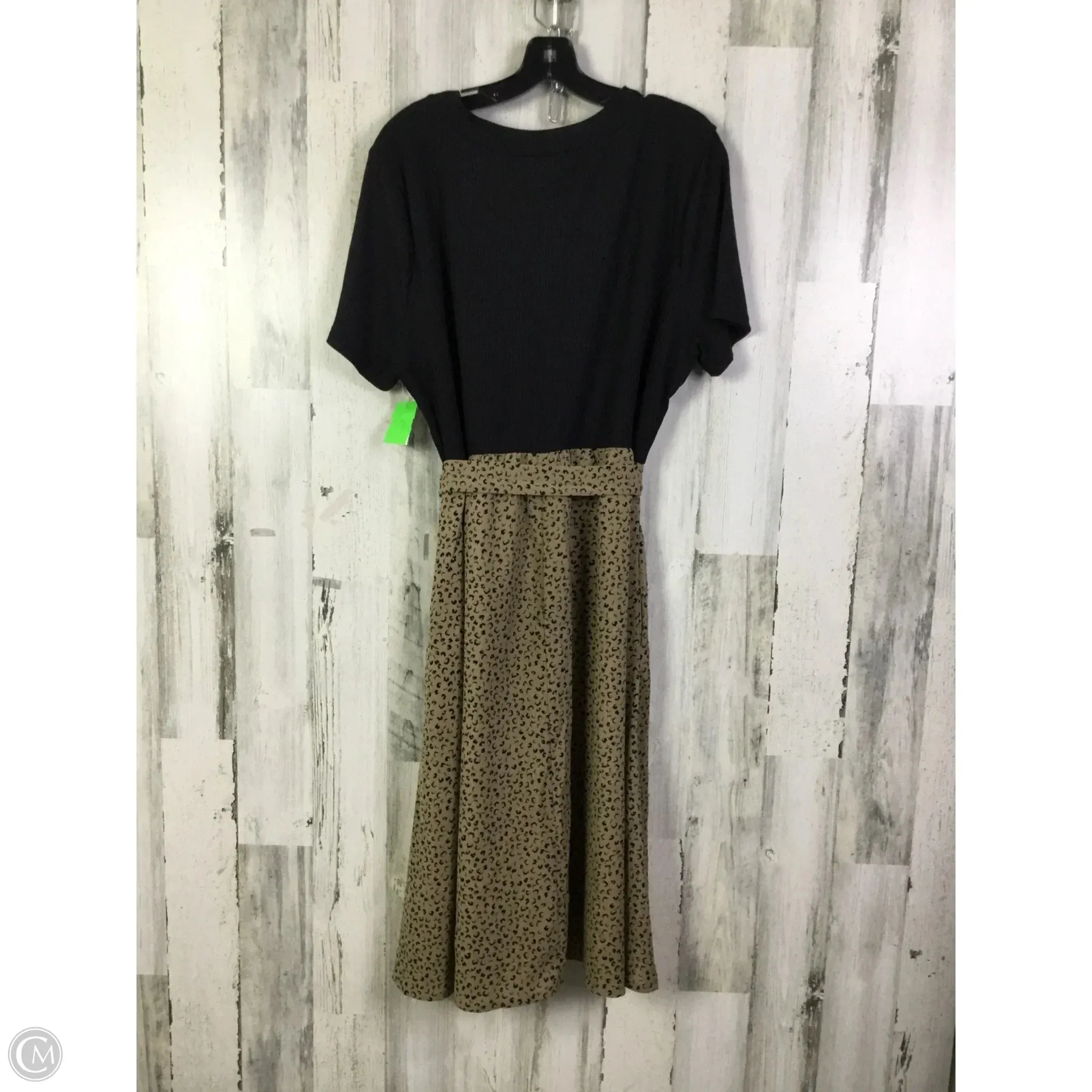 Dress Casual Short By Laundry In Black & Brown, Size: Xxl