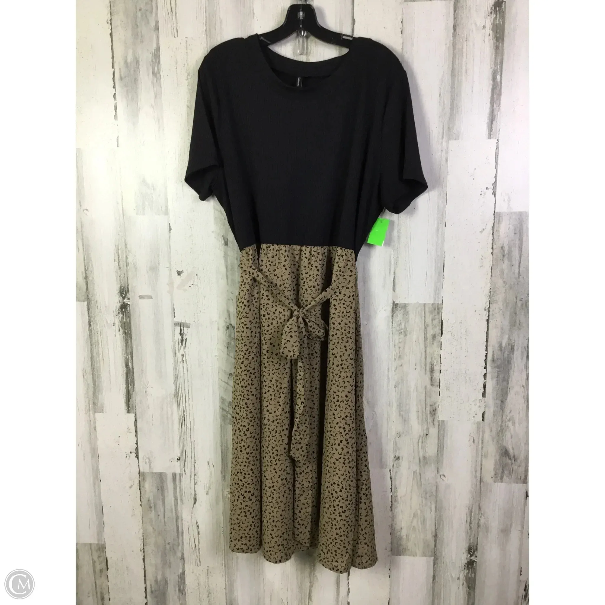 Dress Casual Short By Laundry In Black & Brown, Size: Xxl