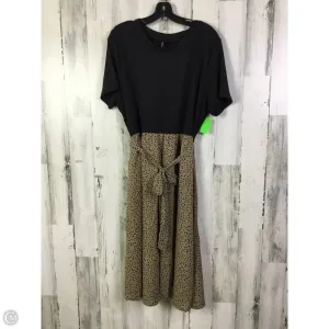 Dress Casual Short By Laundry In Black & Brown, Size: Xxl