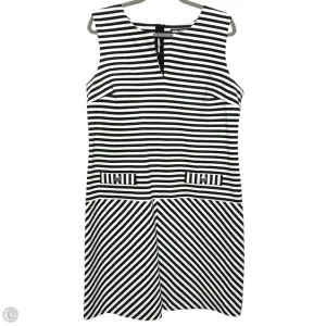 Dress Designer By Karl Lagerfeld In Black & White, Size: 14