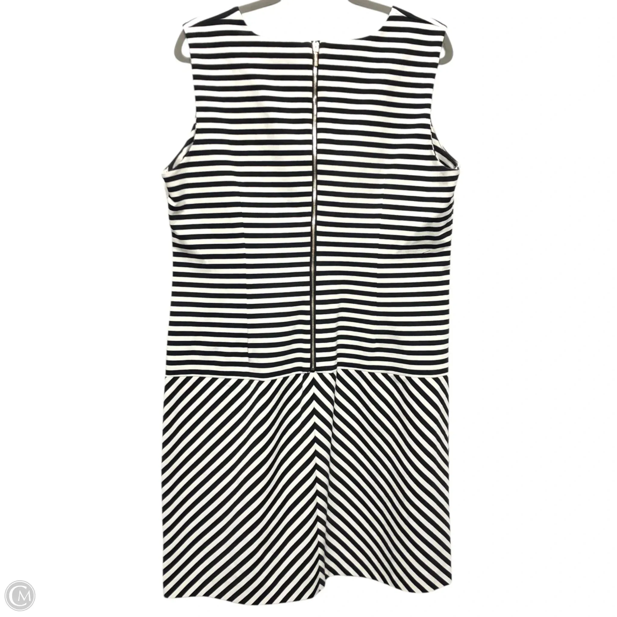 Dress Designer By Karl Lagerfeld In Black & White, Size: 14