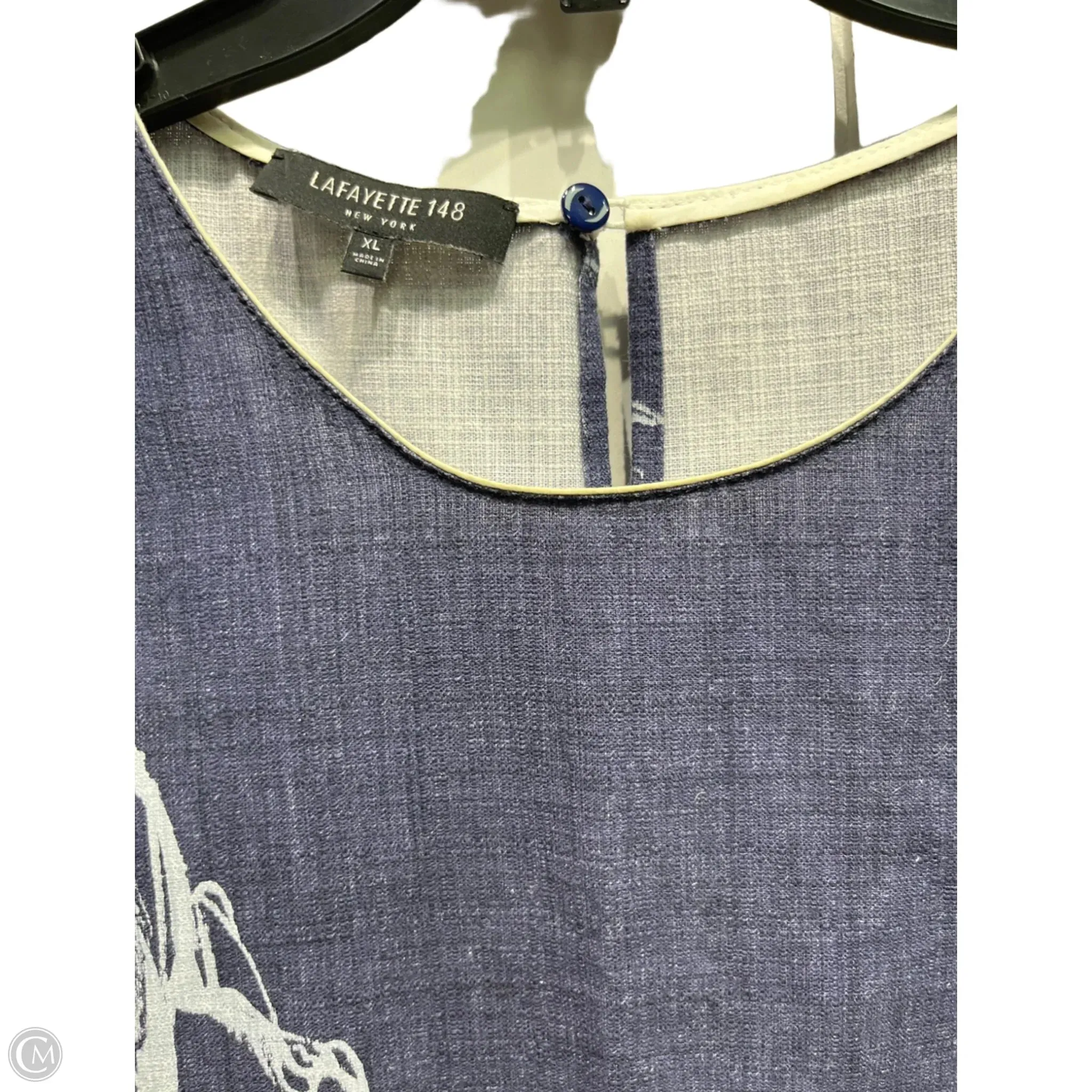 Dress Designer By Lafayette 148 In Blue, Size: Xl