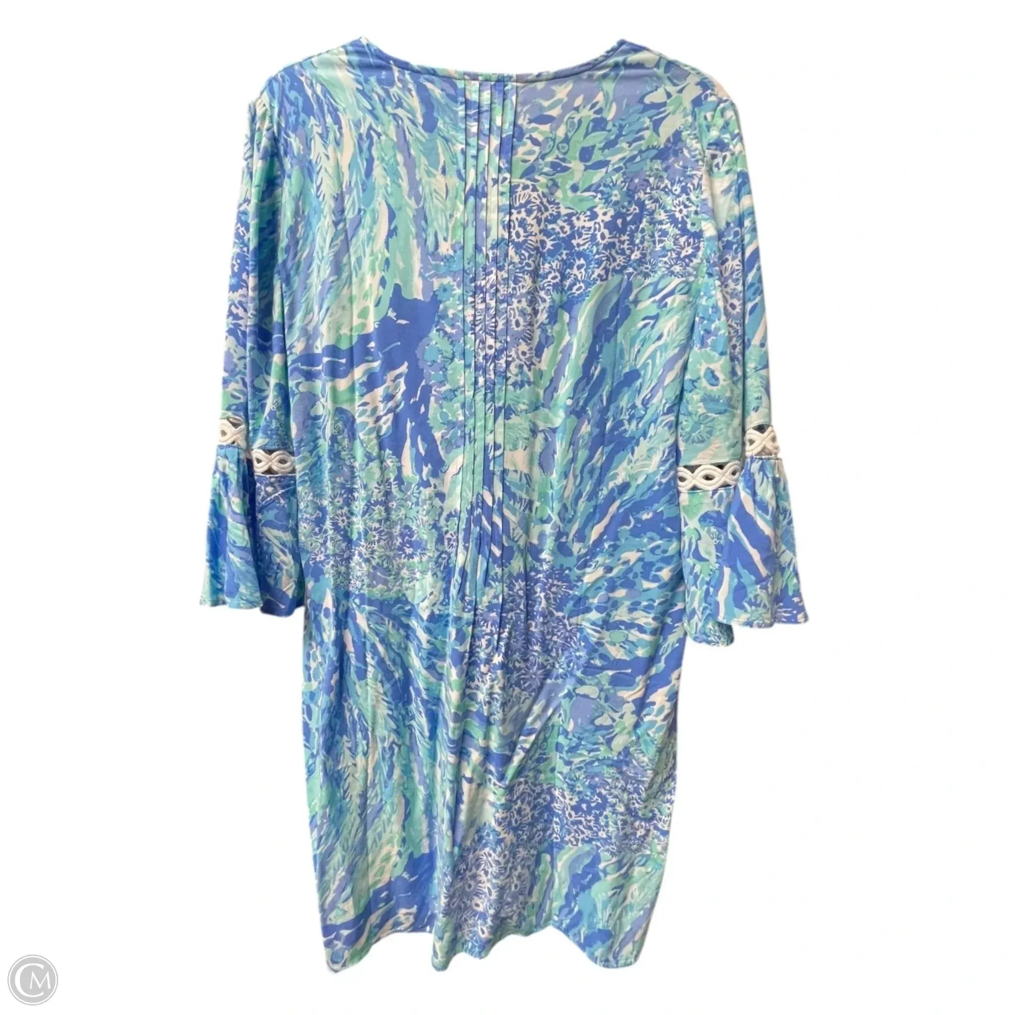 Dress Designer By Lilly Pulitzer In Blue & Green, Size: M