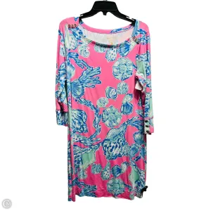 Dress Designer By Lilly Pulitzer In Blue & Pink, Size: L