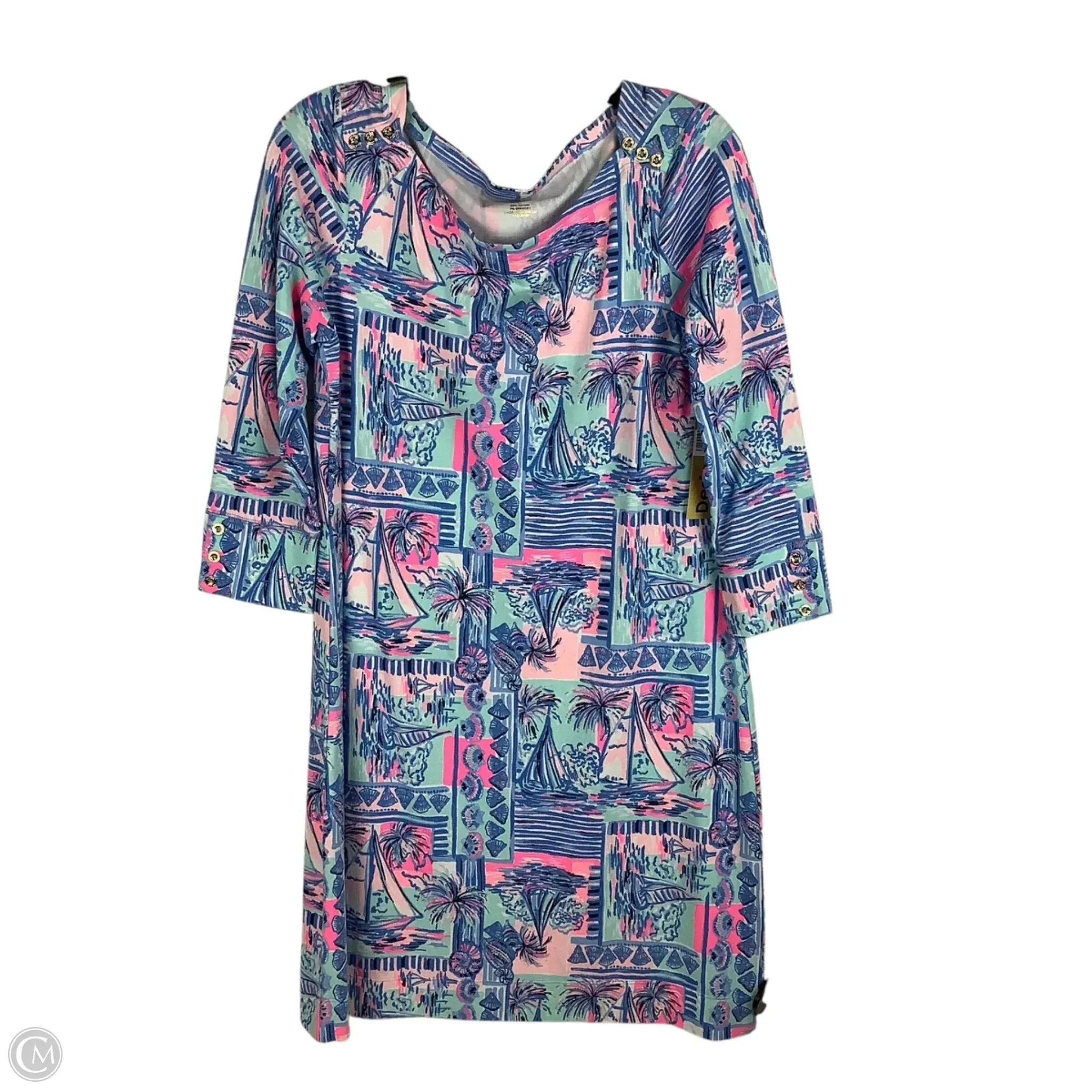 Dress Designer By Lilly Pulitzer In Blue, Size: L