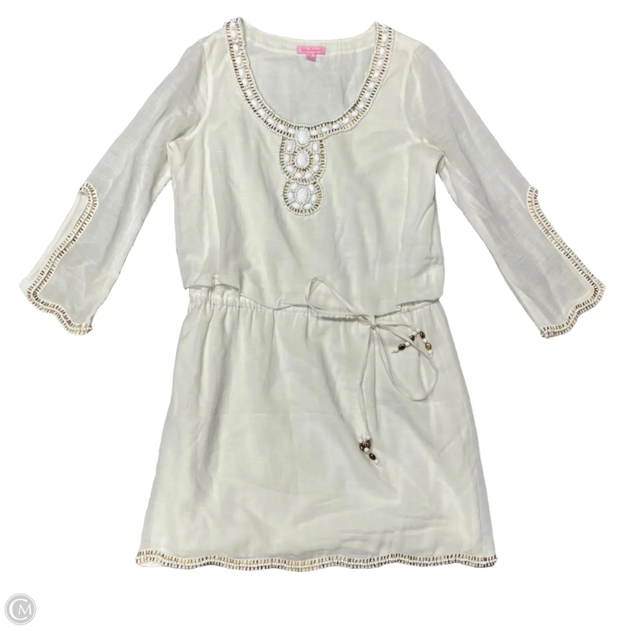 Dress Designer By Lilly Pulitzer In Cream, Size: S