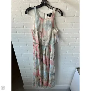 Dress Party Long By Clothes Mentor In Pink & Tan, Size: L