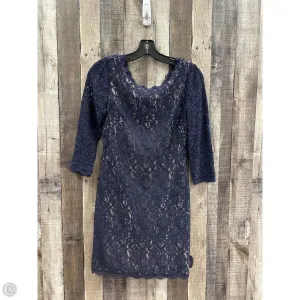 Dress Party Midi By Adrianna Papell In Navy, Size: Sp