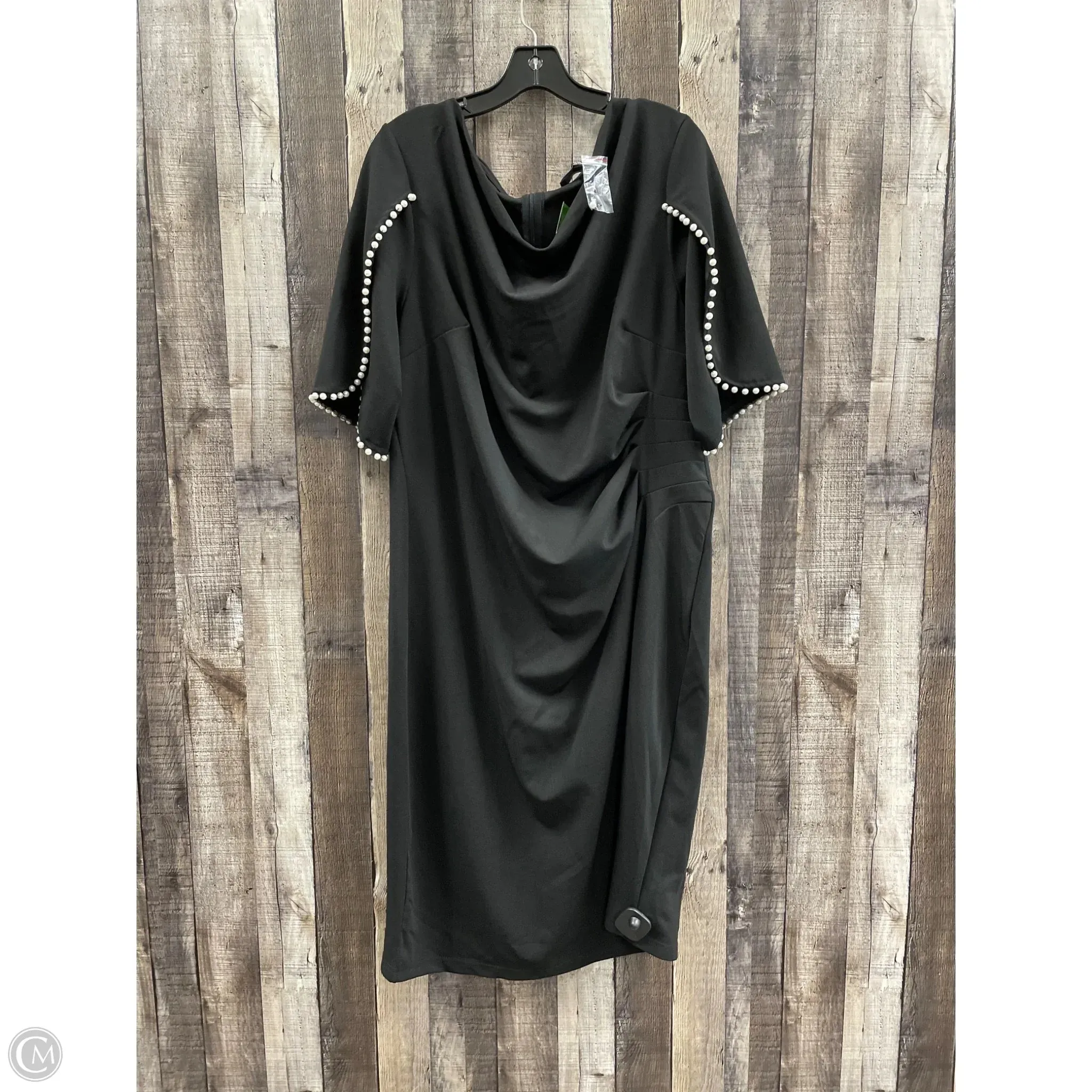 Dress Party Midi By Cme In Black & White, Size: 1x