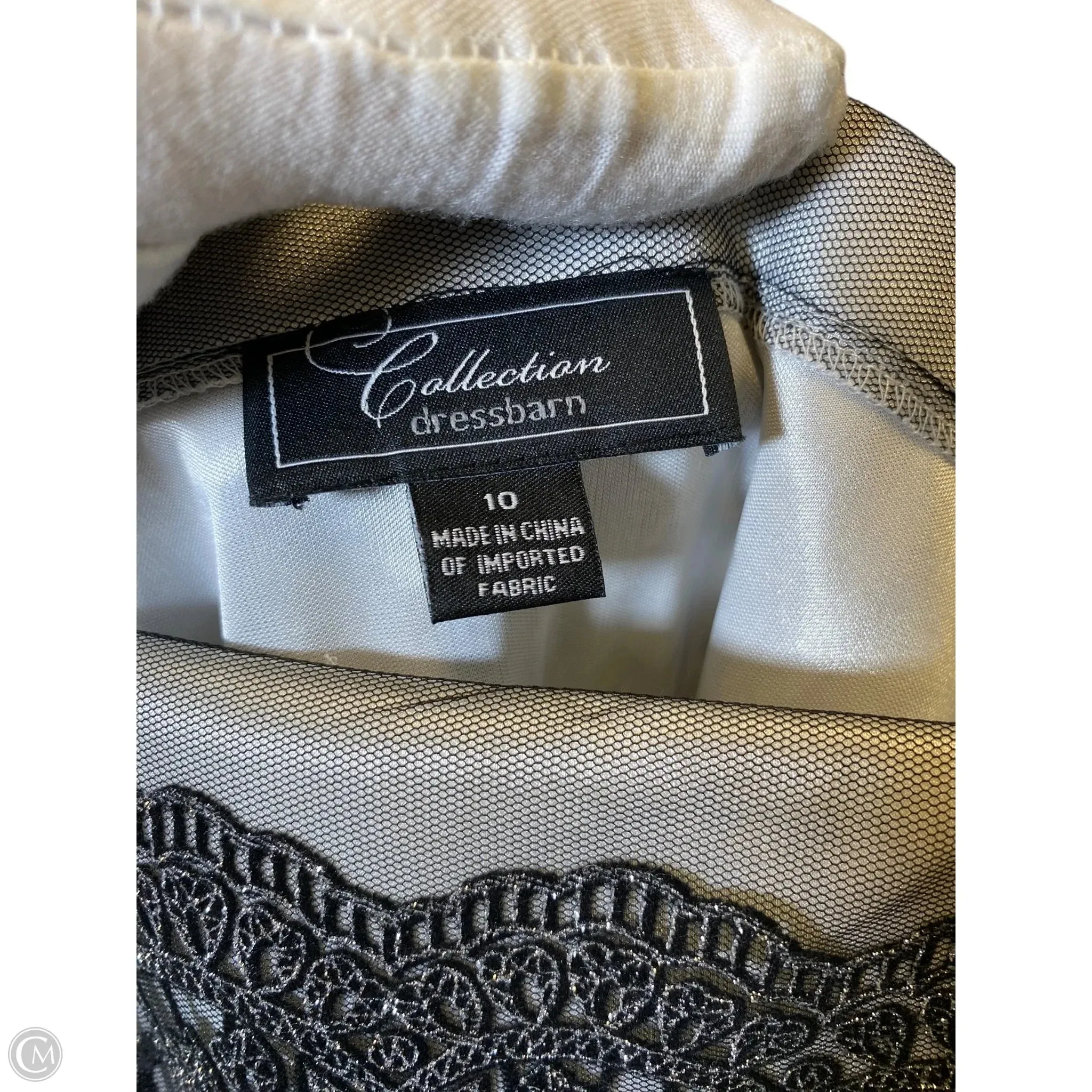 Dress Party Midi By Dressbarn In Black & White, Size: 10