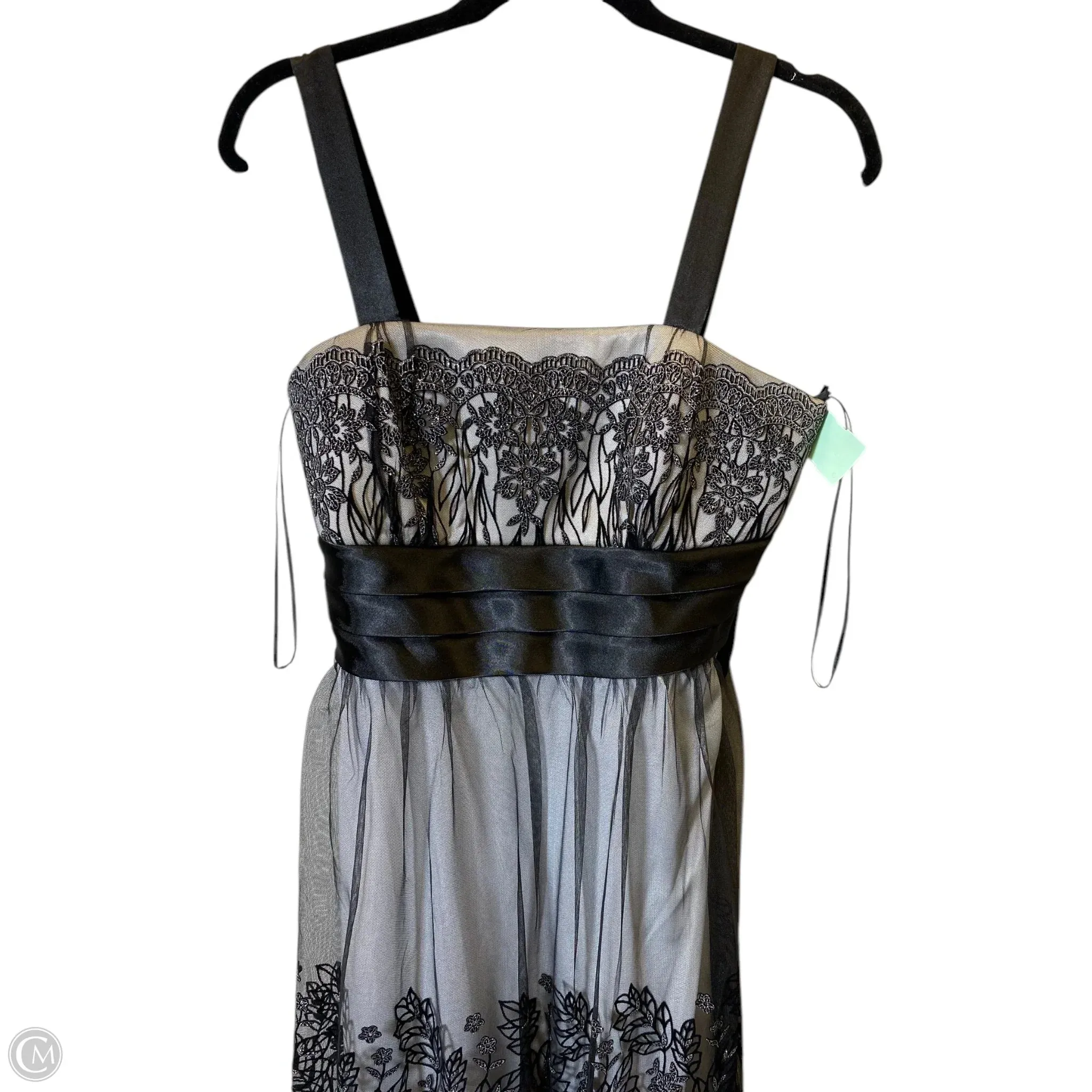 Dress Party Midi By Dressbarn In Black & White, Size: 10
