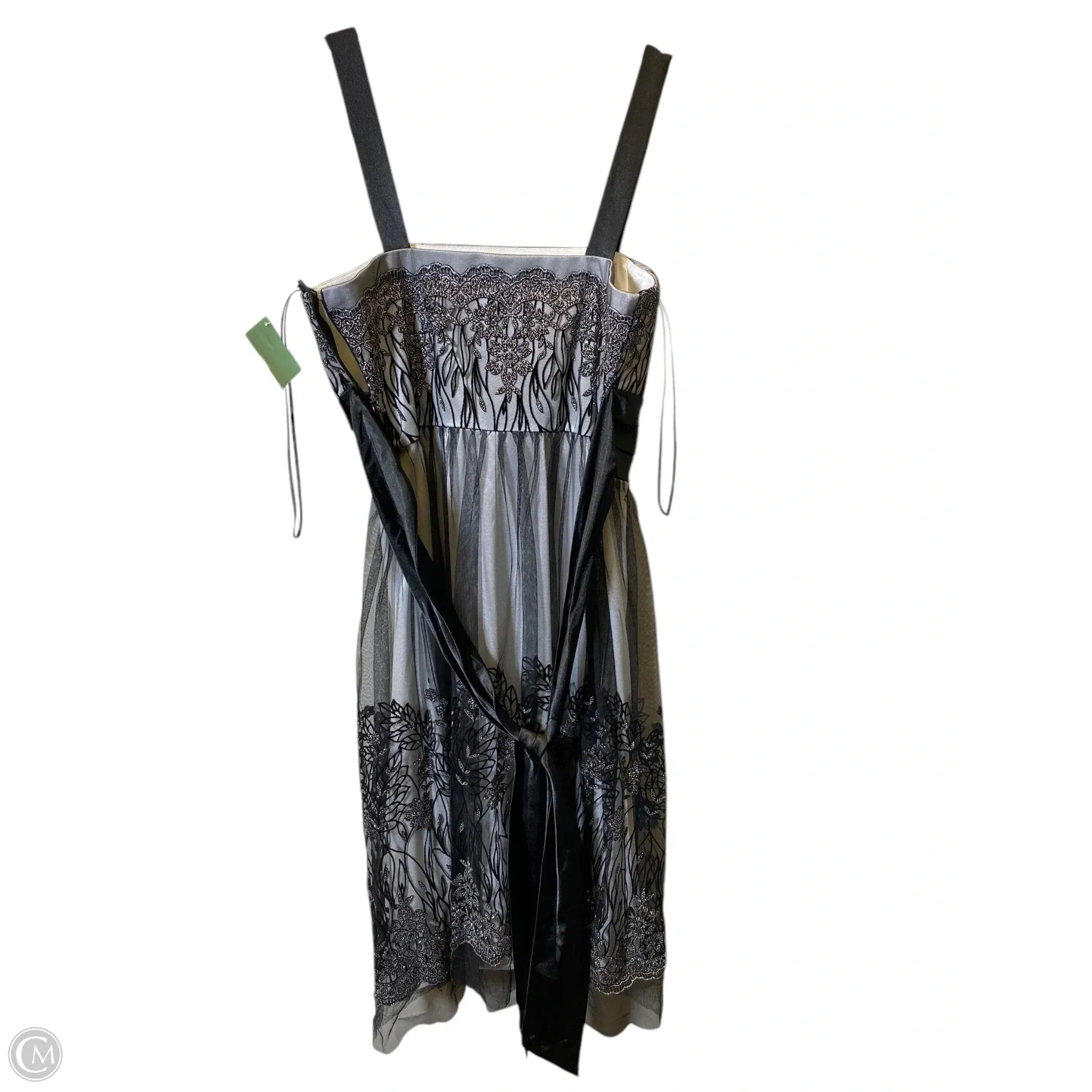 Dress Party Midi By Dressbarn In Black & White, Size: 10