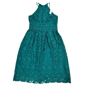 Dress Party Midi By Loft In Teal, Size: M