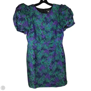 Dress Party Short By Donna Morgan In Green & Purple, Size: 10