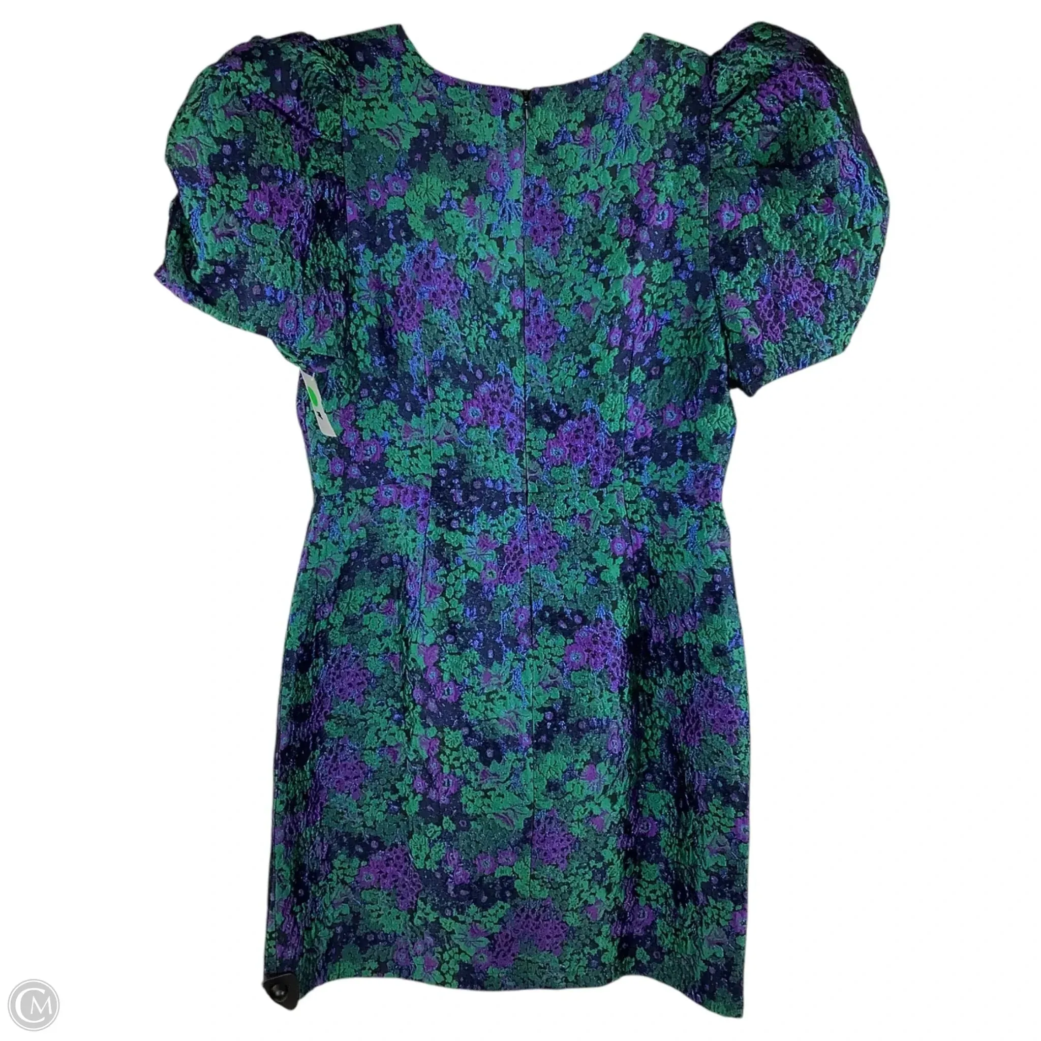 Dress Party Short By Donna Morgan In Green & Purple, Size: 10