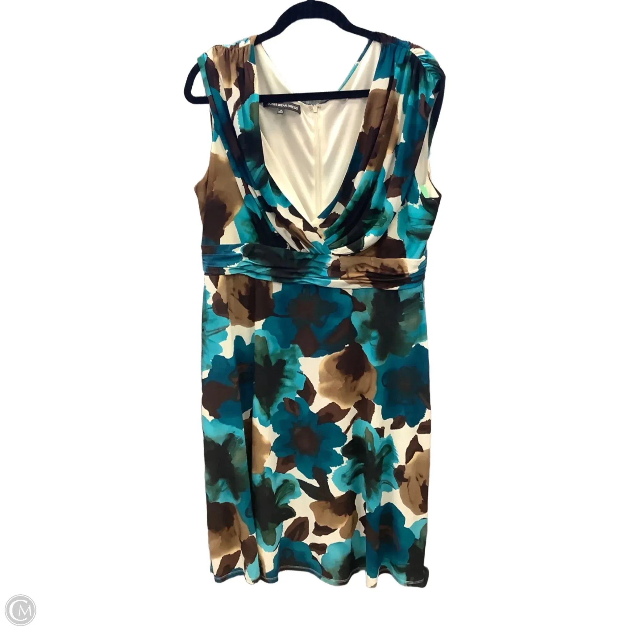 Dress Party Short By Jones Wear In Blue & Brown, Size: Xl