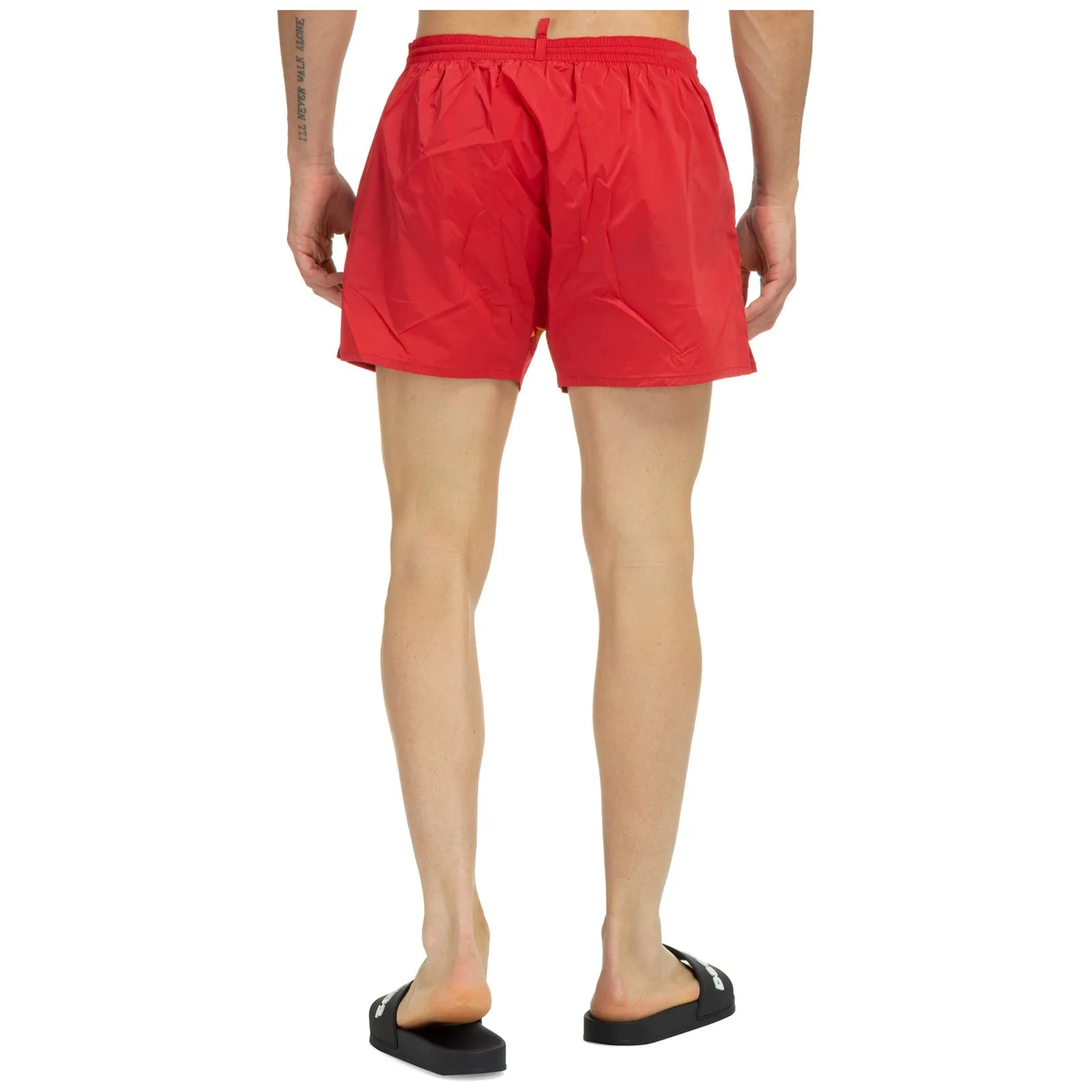Dsquared2 Logo Printed Mid-Rise Swim Shorts