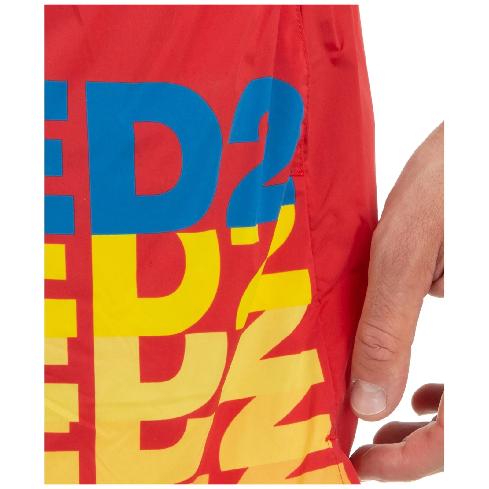 Dsquared2 Logo Printed Mid-Rise Swim Shorts
