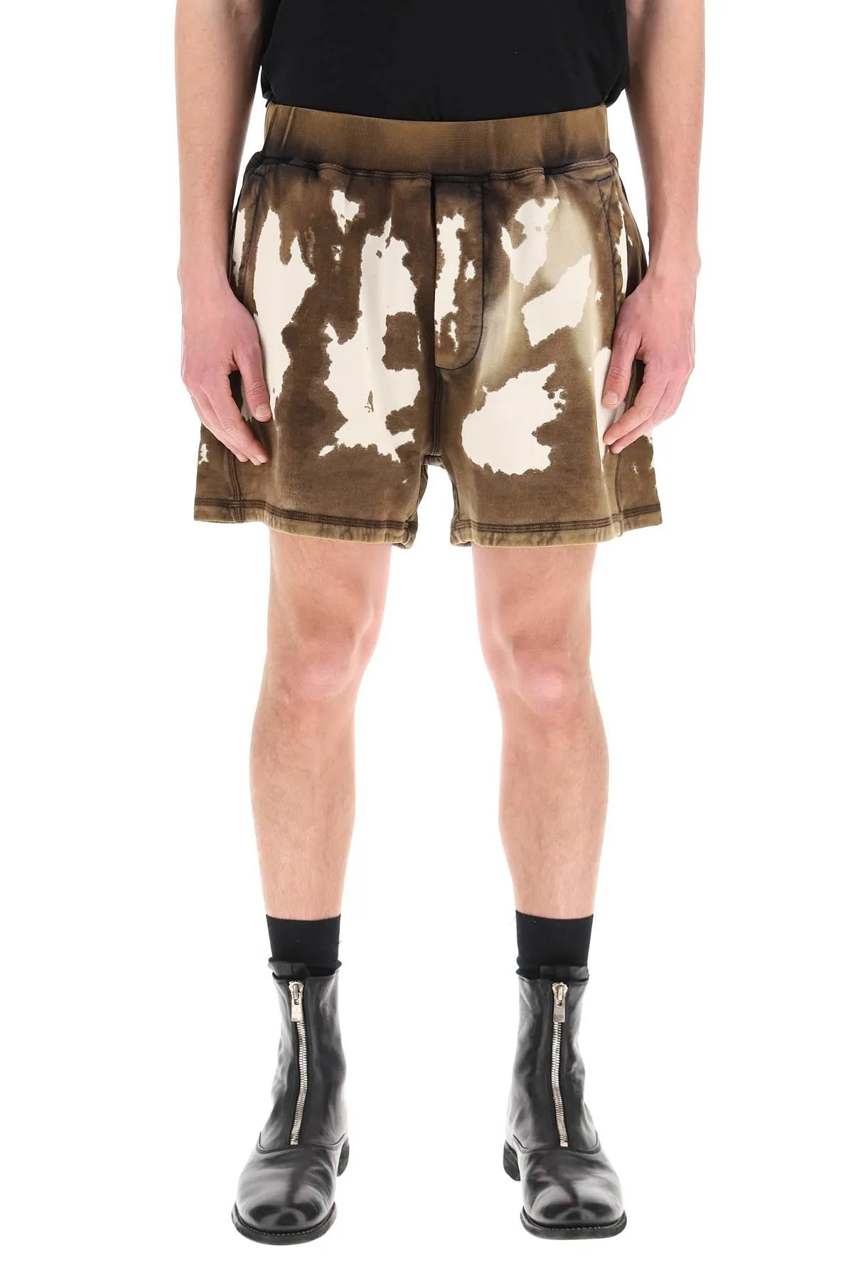 Dsquared2 Tie-Dye Mid Rise Track Shorts